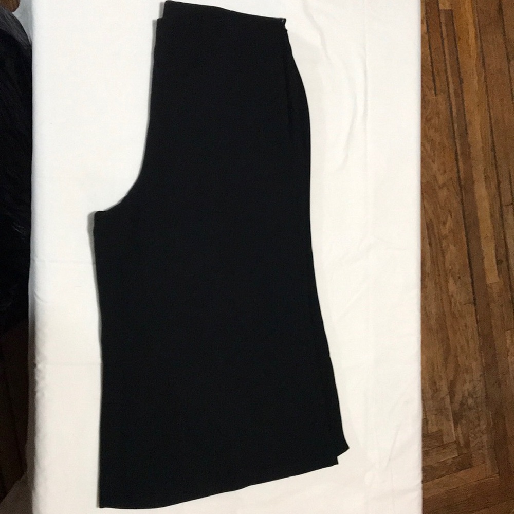 NY&Co cropped palazzo pant wide leg black slack